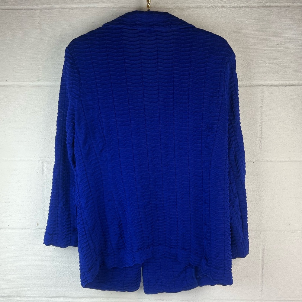 Misook Blue Single Button Blazer, Medium - image 6